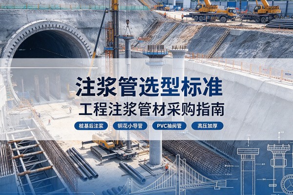 沿滩注浆管选型标准