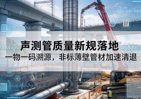 沿滩声测管质量新规落地，一物一码溯源，非标薄壁管材加速清退